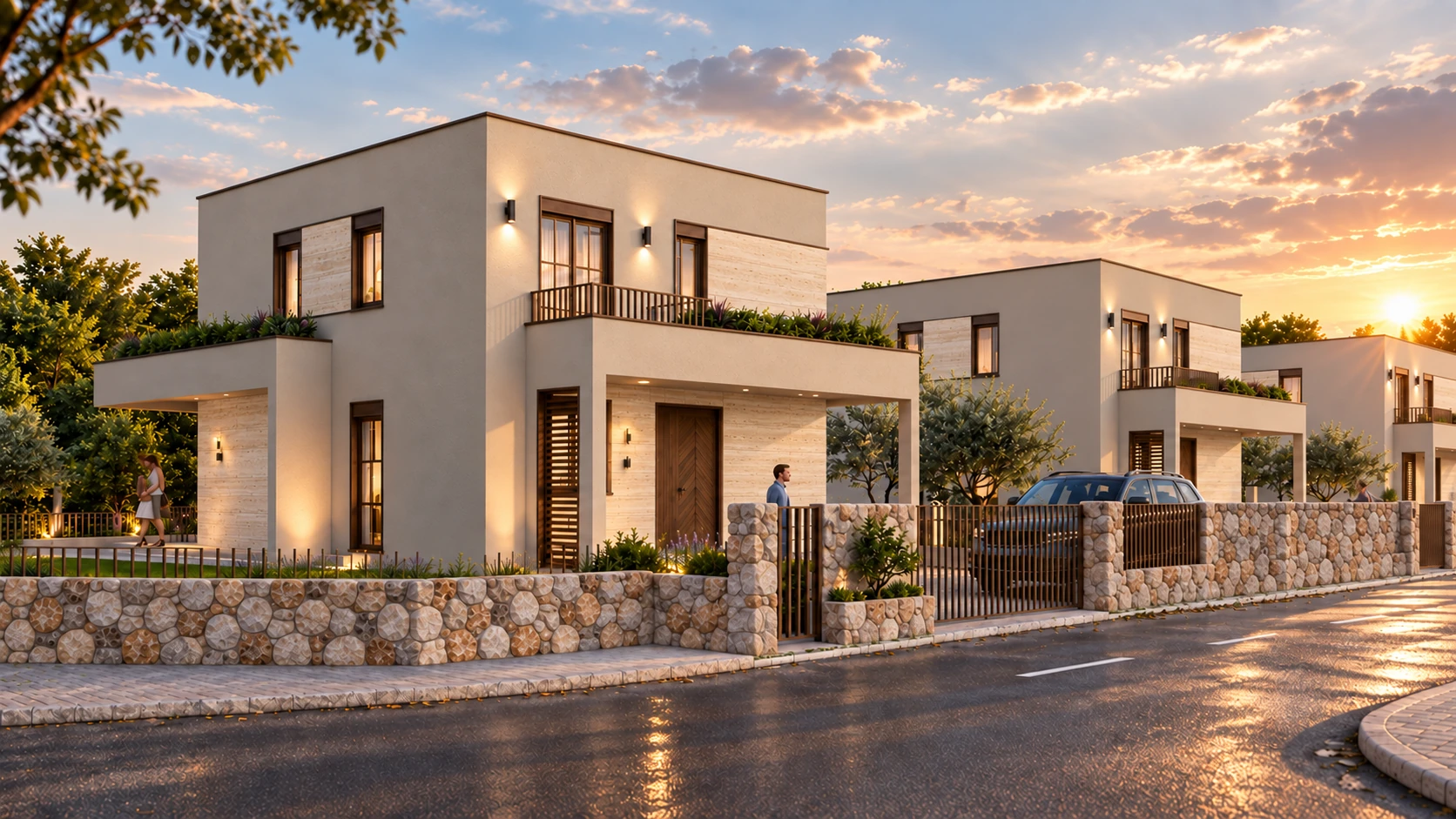 Arhitektonski render kuća Noble Residences